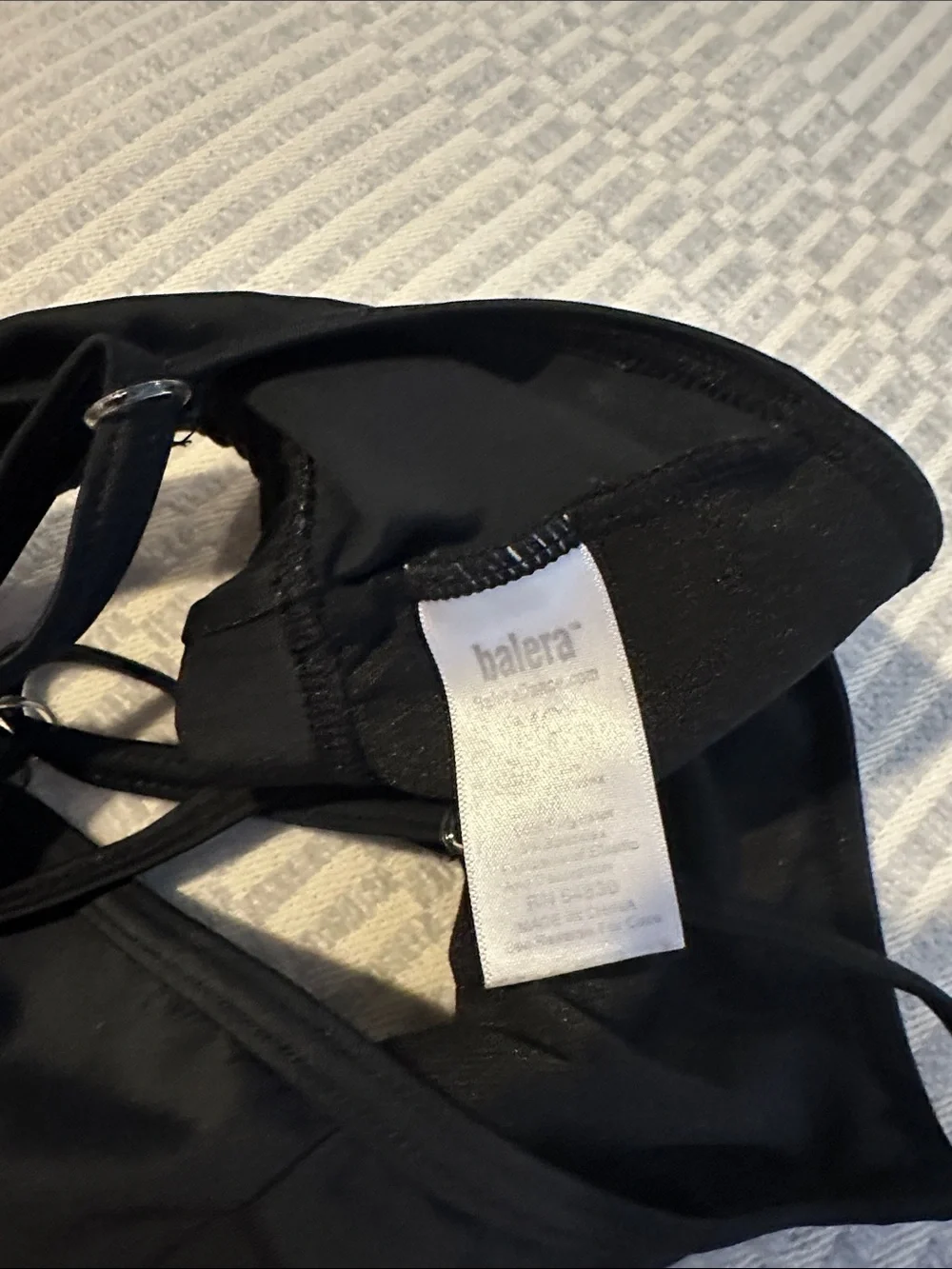 Balera Dance Performance Wear Bra Black Medium Child